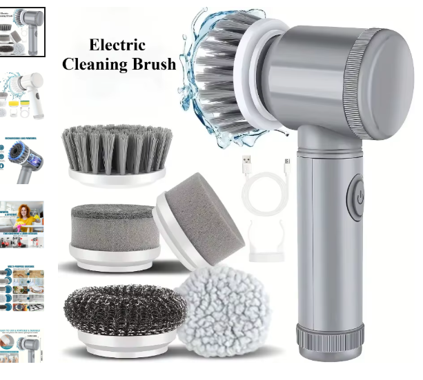 electric spin scrubber